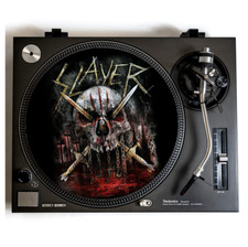 SLAYER Turntable Slipmat for Vinyl Records 12" DJ Slip Mat Platter thrash metal