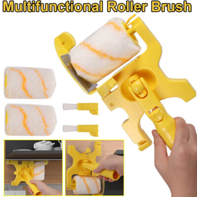 Multifunctional Clean-Cut Paint Edger Roller Brush Safe Tool Wall Corner Ceiling
