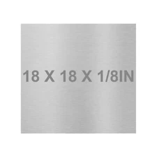 6061 T651 Aluminum Sheet Metal 18 x 18 x 1/8 (0.125”) Inch Flat Plain Alum