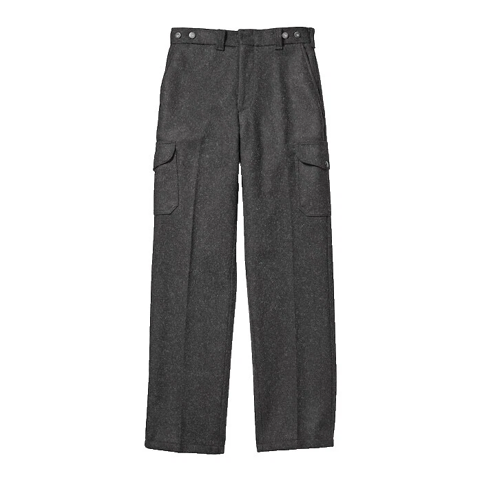 Pantalones vintage para hombre Cargo 100 % lana