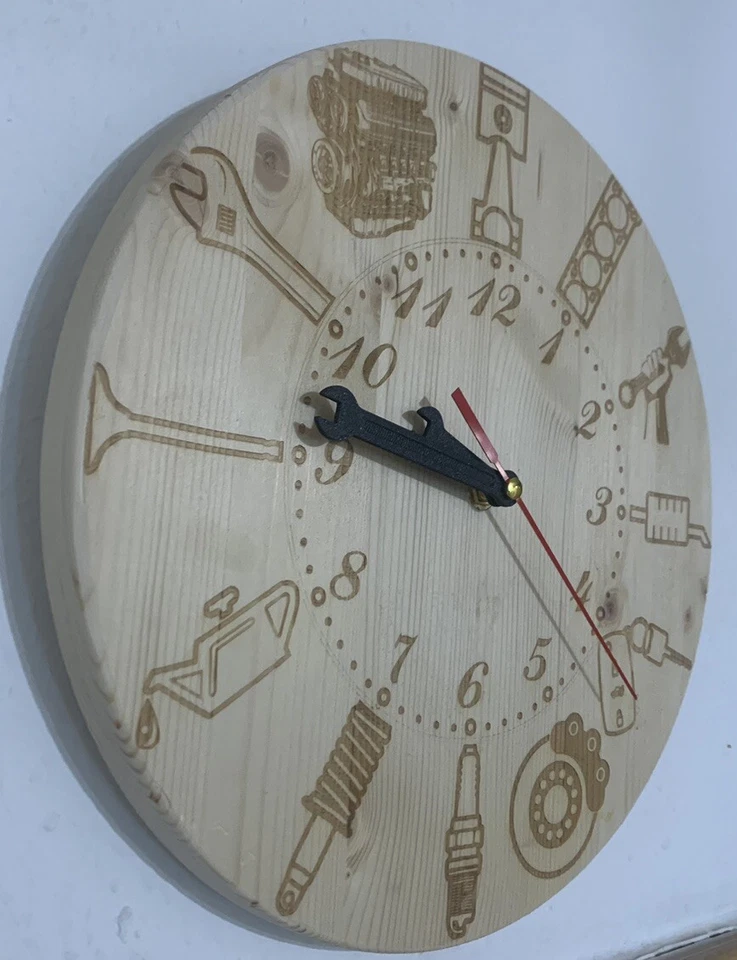 Automechaniker Wanduhr 29 cm - Bild 2 von 4