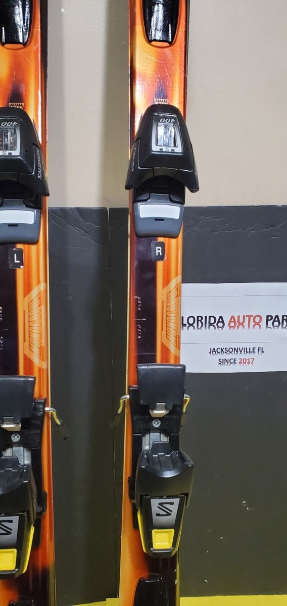 💯Salomon Axendo 9 Skis WITH SALOMON 400 BINDINGS 64 INCHES HEIGHT