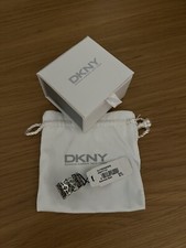 DKNY Ring Size M 1/2 Floral Open Artwork Stainless Steel
