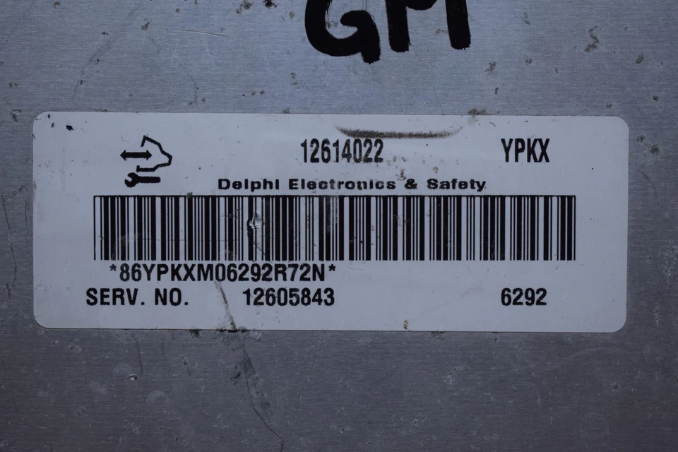 2008 PONTIAC GRAND PRIX ENGINE COMPUTER MODULE ECU ECM 12605843 YPKX OEM — 第 2/4 张图片