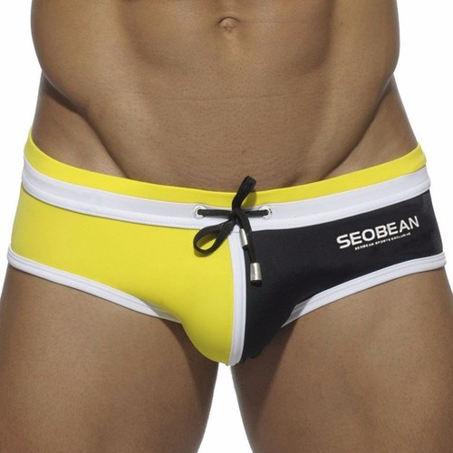 Men's Sportswear Nylon Low Rise Pouch Swim Briefs Swimwear Maillot De SZIE M-XL - Picture 7 of 20
