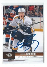 Gabriel Bourque Signed 2012/13 Upper Deck Card #100