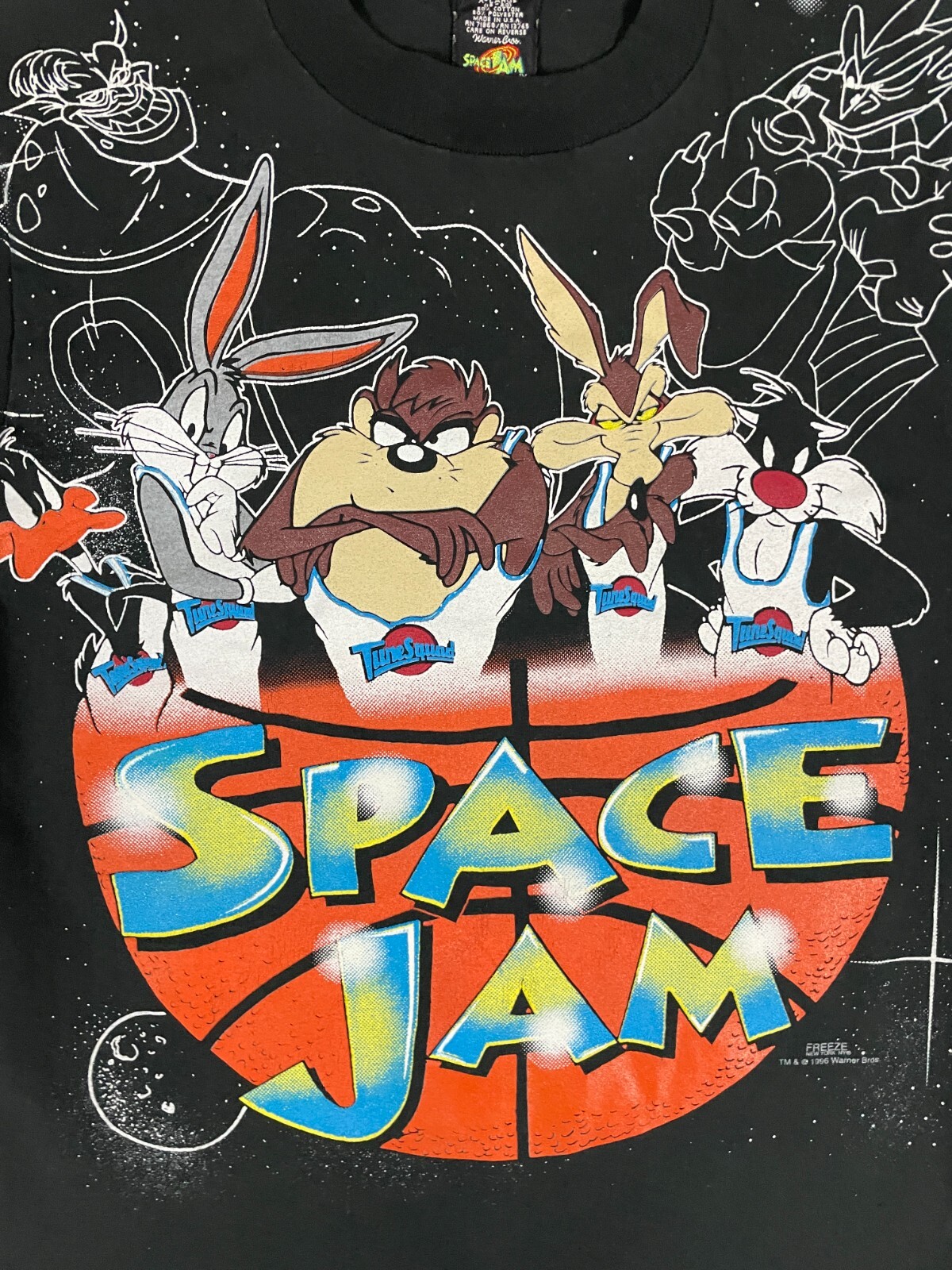 Vintage Warner Bros Space Jam Long Sleeve T-Shirt You… - Gem