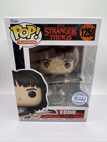 Funko Pop Eddie with Guitar #1250 Stranger Things Special Edition