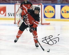 JOCELYNE LAROCQUE SIGNED CANADA WOMENS OLYMPICS HOCKEY 8X10 PHOTO PROOF #3