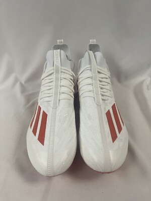 Adidas Adizero 2022 Primeknit Football Cleats White Orange Mens Size 14 HP8742 Adidas Adizero 2022 Primeknit Football Cleats White Orange  main image 2