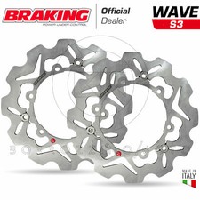 BRAKING S38017 SET 2 DISCHI ANTERIORI SEMI FLOTTANTI S3 YAMAHA T MAX 500 ABS '11