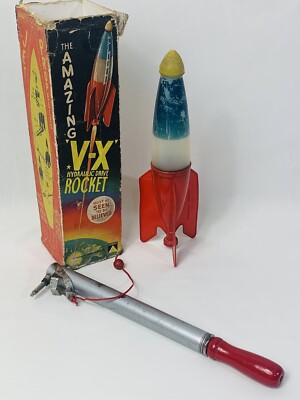 Vintage V-X Space Rakete Spielzeug 60er Jahre selten verpackt