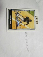 2004 Topps Juan Uribe Signed Baseball Card 