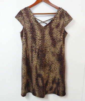 knee length dresses for ladies Sahara Leopard Print Satin V-Neck Maxi Dress With Black Lace Trim  Club L  London