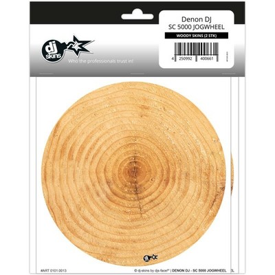 dj-skins - Denon DJ SC 5000 JOGWHEEL WOODY Skins | Neu