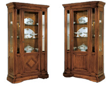 MOBILE VETRINA ARGENTIERA LEGNO MASSICCIO ANTA C/BUGNA/INTARSIO VARI COLORI E405