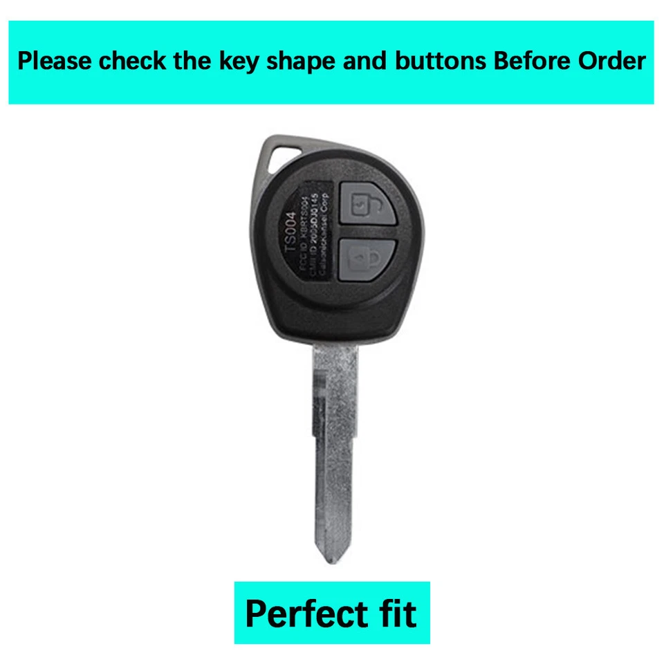 2 Button TPU Car Key Fob Cover For Suzuki JIMNY Monopoly Wago Ertiga Foto 2 de 4