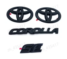 NEW Gloss Black OVERLAY EMBLEM Fit 2020-2024 TOYOTA COROLLA SE PT948-02201-02