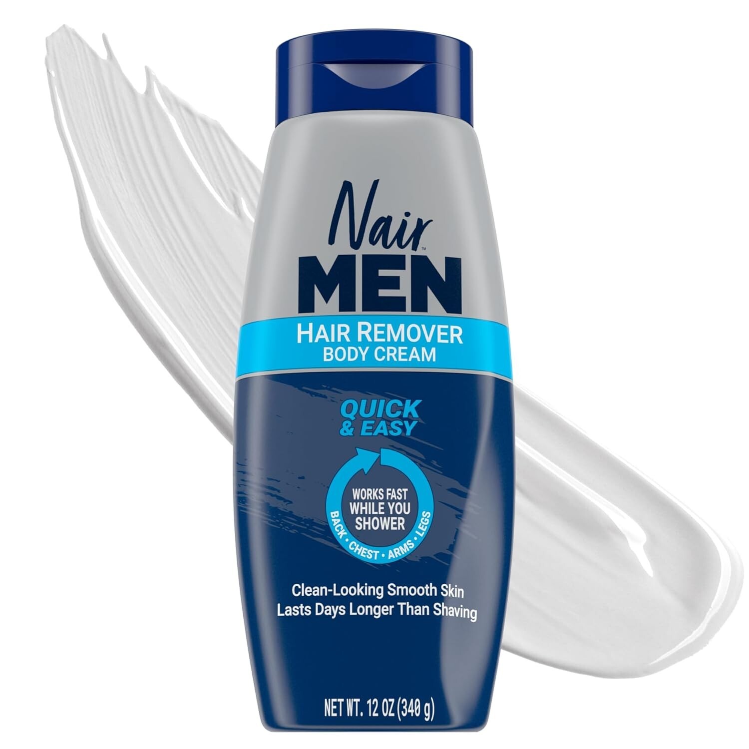 Nair Men Body Cream Hair Remover Body Hair Removal Cream 12 oz