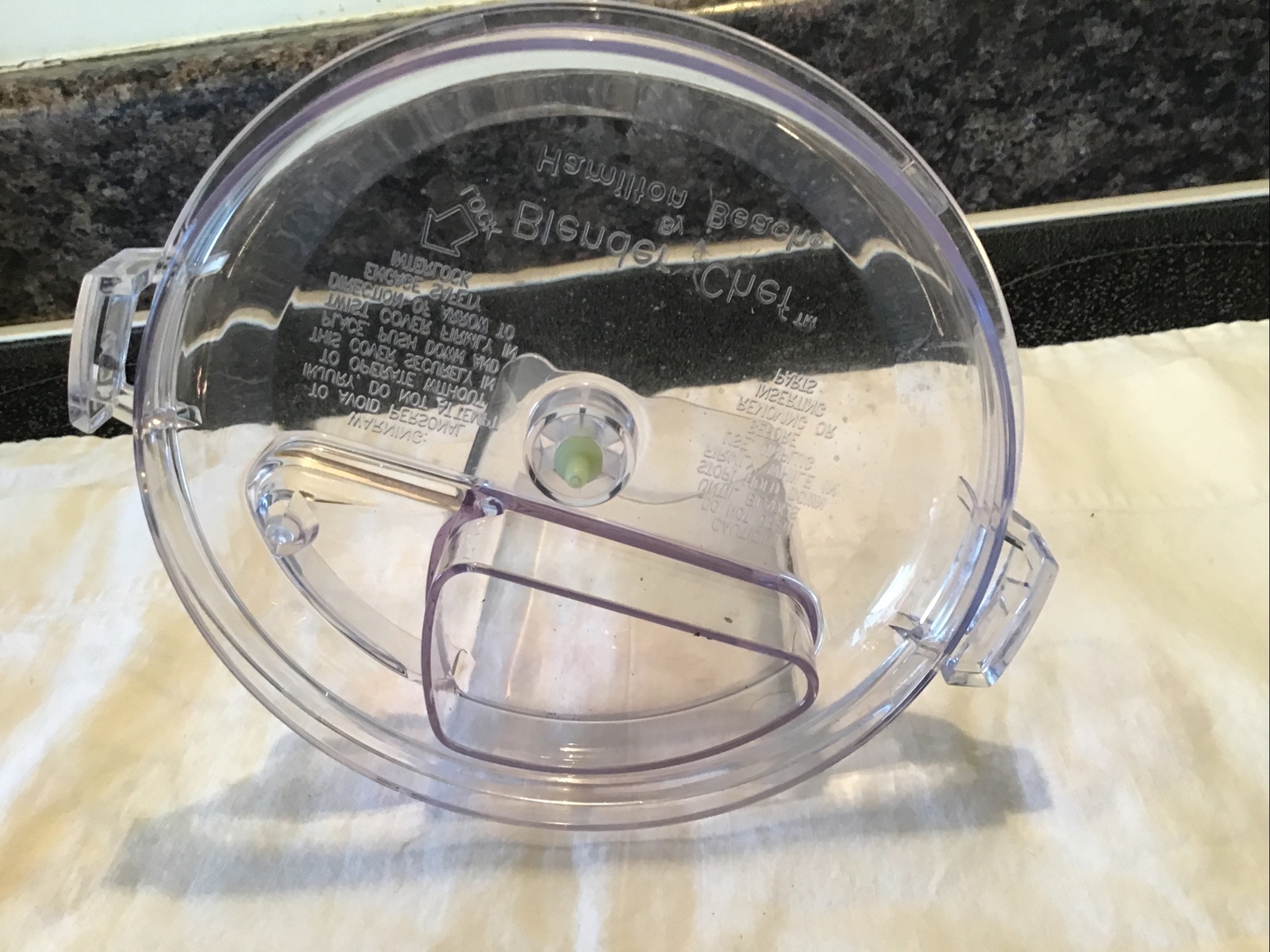 Hamilton Beach Blender Chef replacement food Processor Top Only model 70900