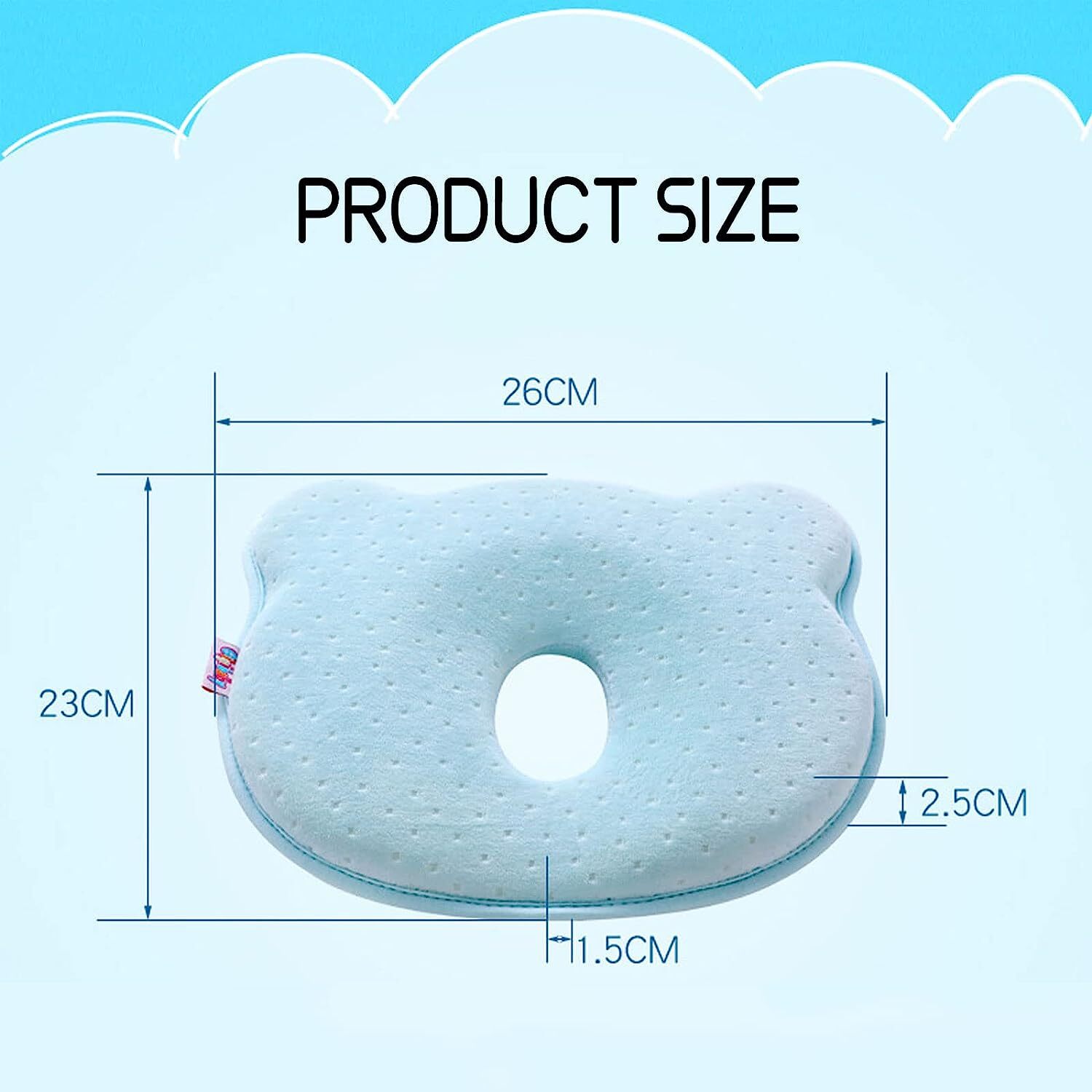 Newborn Baby Pillow Memory Foam Shaping Pillow Prevent Flat Head