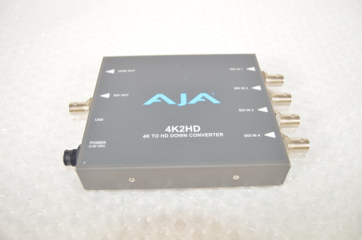 その他 AJA 4K2HD AJA 4K2HD 4K/UHD to 3G/HD/SD-SDI and HDMI Down-Converter Excellent