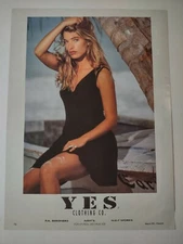 Vintage 1990s Print Ad Yes Clothing Co Fashion Apparel Dress