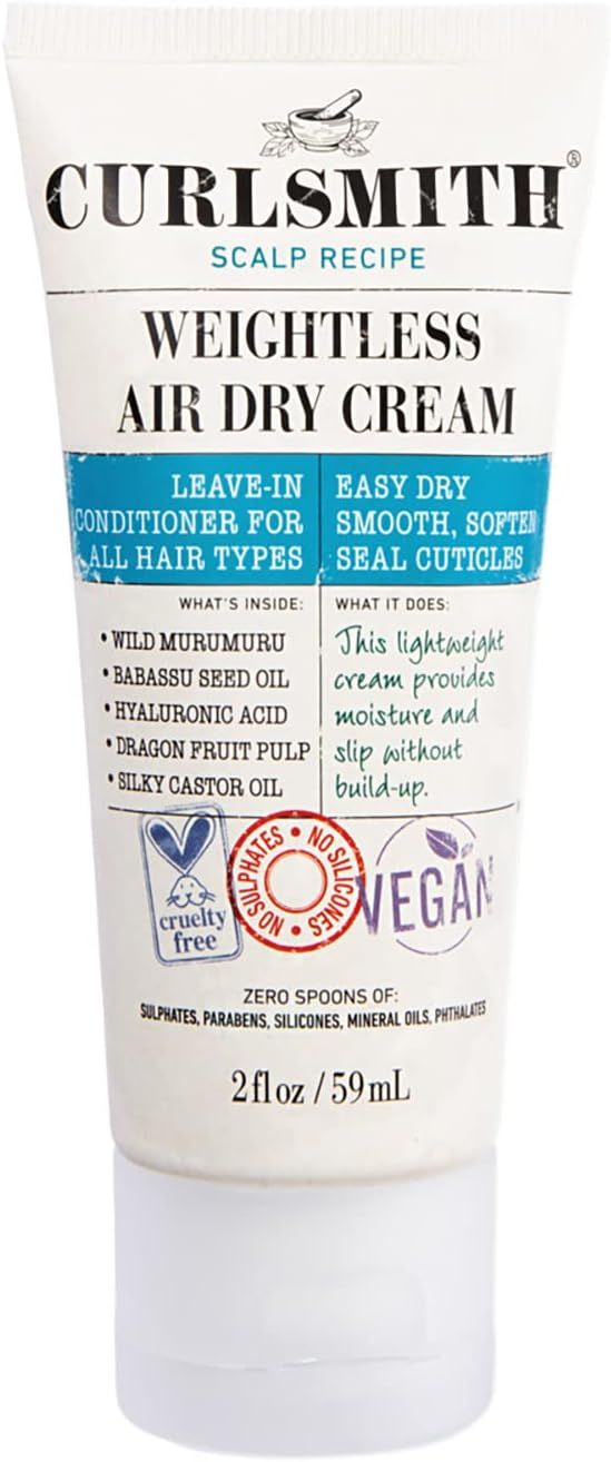 Curlsmith - Weightless Air Dry Cream - Vegan Leave-In Conditioner for Any Hair