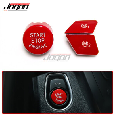 JOGON Red M1 M2 & Engine Start Off Button For BMW F30 F32 F33 F87 M3 M4 F80 F82