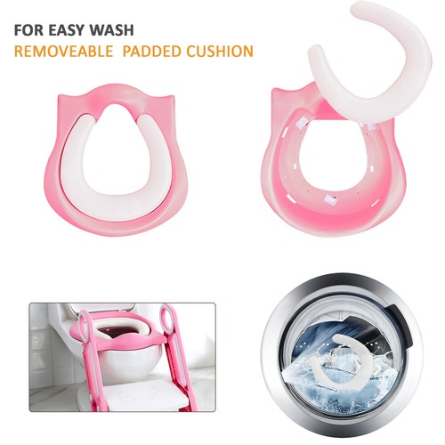 SAFETY POTTY BABY TODDLER TRAINING TOILET SEAT STEP LADDER LOO TRAINER - Picture 3 of 10