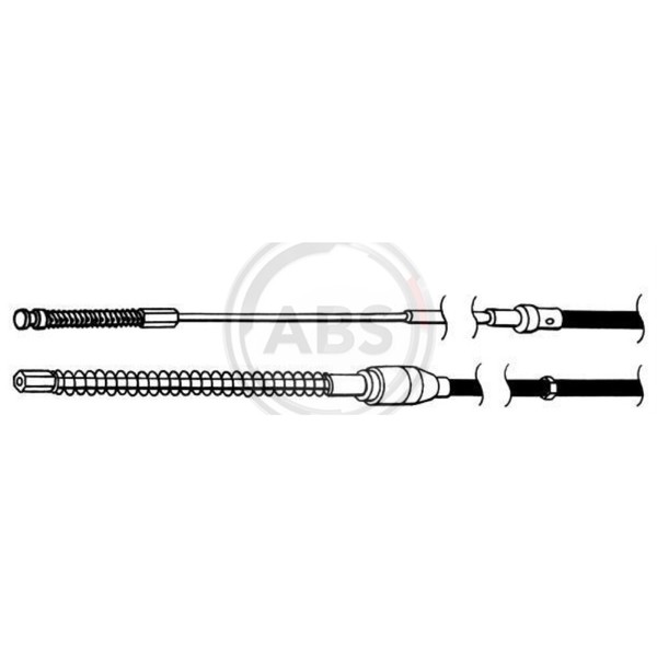 A.B.S. Handbremsseil Bremsseil Links Rechts FüR VW Polo Seat Ibiza II Cordoba-image