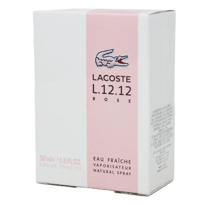 Lacoste L.12.12 Rose Eau Fraiche Eau de Toilette for Women 50ml - BRAND NEW