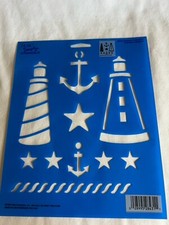 Plaid Simply Stencils 1996 Nautical Collection
