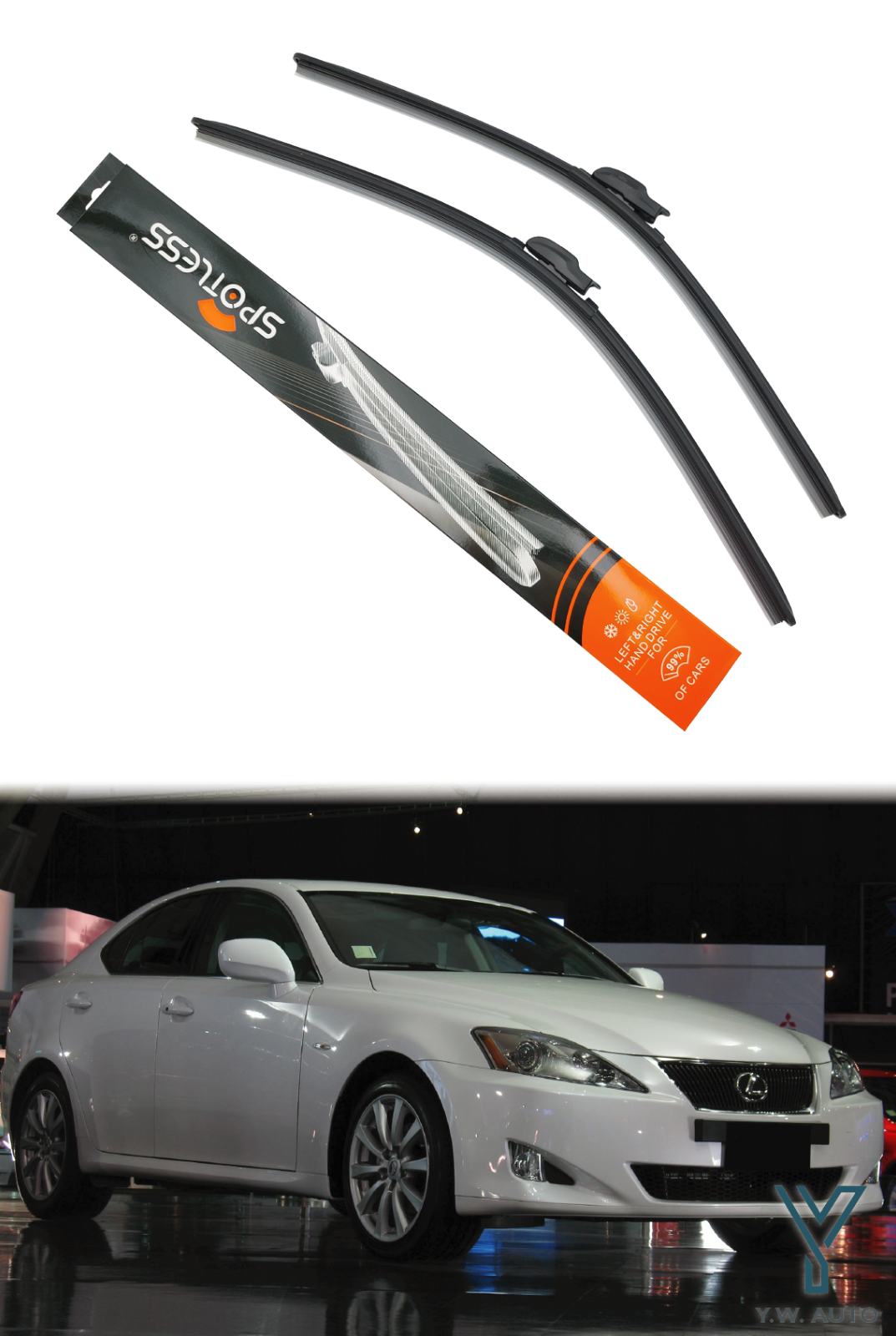 For Lexus IS IS250 IS350 0613 Front Wiper Blades 22"+20" 1 Pair Wiper