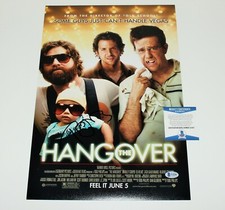 DIRECTOR TODD PHILLIPS SIGNED 'THE HANGOVER' 12X18 MOVIE POSTER BECKETT COA