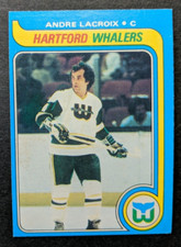 1979 80 OPC ANDRE LACROIX  HARTFORD WHALERS PHILADELPHIA FLYERS O PEE CHEE