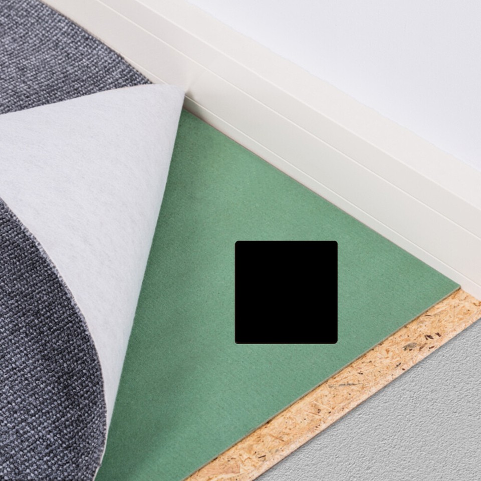 8pcs Square Carpet Tapes Anti Slide Carpet Stickers Rug Pads Reusable