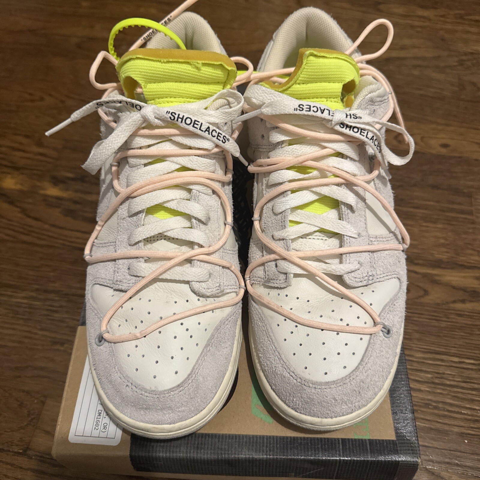 OFF WHITE X NIKE Taglia 11 5 Nike Off White x Dunk Low (lotto 12 di 50) spedizione veloce ?