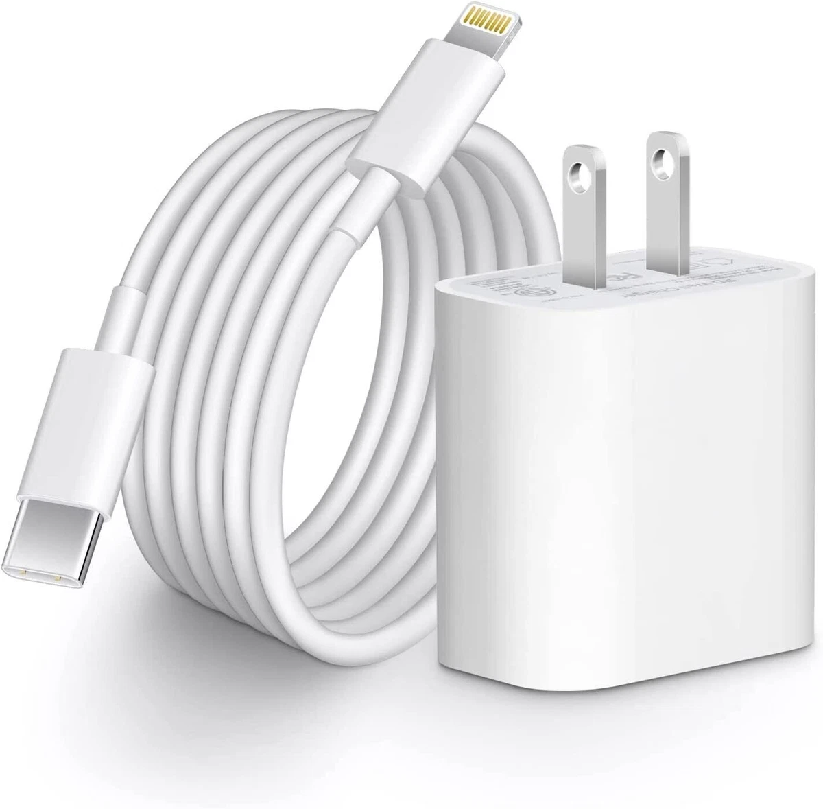 NEW 20W USB-C Fast Charger PD Adapter Cable For iPhone 15/14/13/12