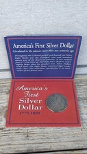 Americas first silver dollar Eight Reale 8 American Historic Society Vintage