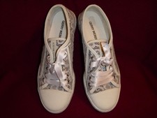 NEUF ! Gerry Weber - gris naturel - chaussures de loisirs dentelle + cuir taille 37 largeur F