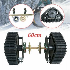 Snow Sand Wheel Track+rear Axle Kit For Snowmobile Atv Utv Tractor Lawn Mower Us