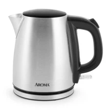 Aroma 4 Cup/1 Liter Stainless Steel Electric Kettle AWK-267SB - NEW