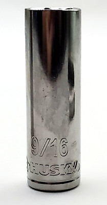 Husky 9/16'' Deep Socket 3/8'' Drive 2-1/2'' Long SAE