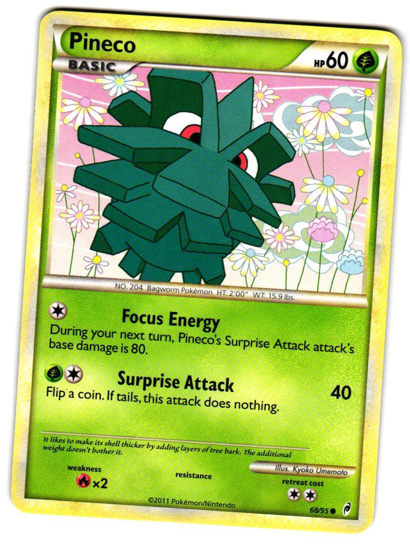 Pokemon Call of Legends Pineco #68/95 Common Lightly played