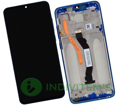 Für Xiaomi Redmi Note 8 Pro Display Komplettes Bildschirm LCD Rahmen 2-Sim Blau