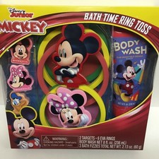 Disney Junior Mickey Mouse Bath Time Ring Toss Set With Body Wash Bath Fizzies