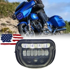 LED Headlight w/ Blue Start up / DRL High Low Beam For Harley Street Glide 2024