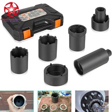 4wd Spindle Nut Set 41660d 6pcs Socket Puller For Ford Dana 44 Locknut Tool