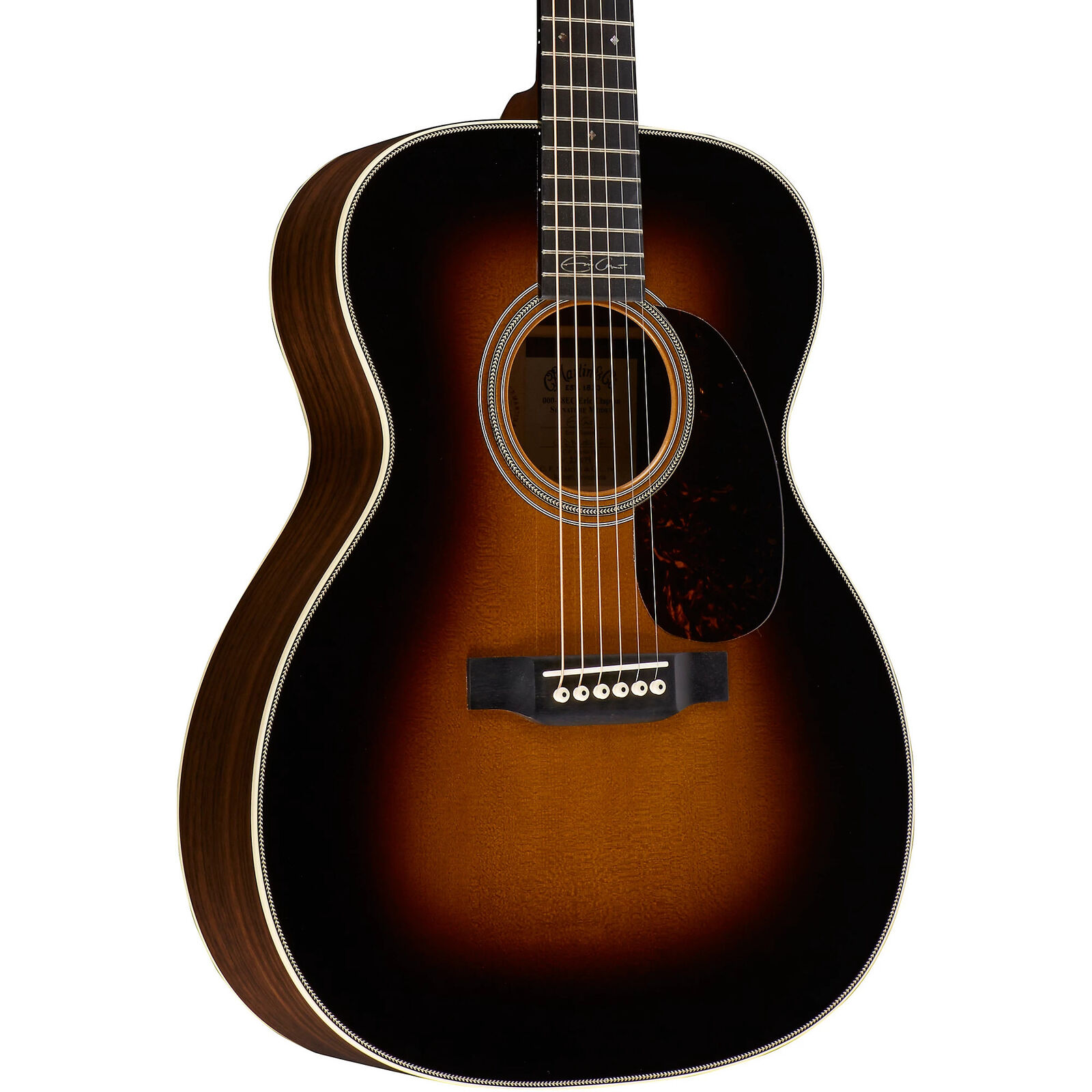 Martin 000-28EC Eric Clapton Signature Edition Acoustic Guitar, Sunburst w/ Hard